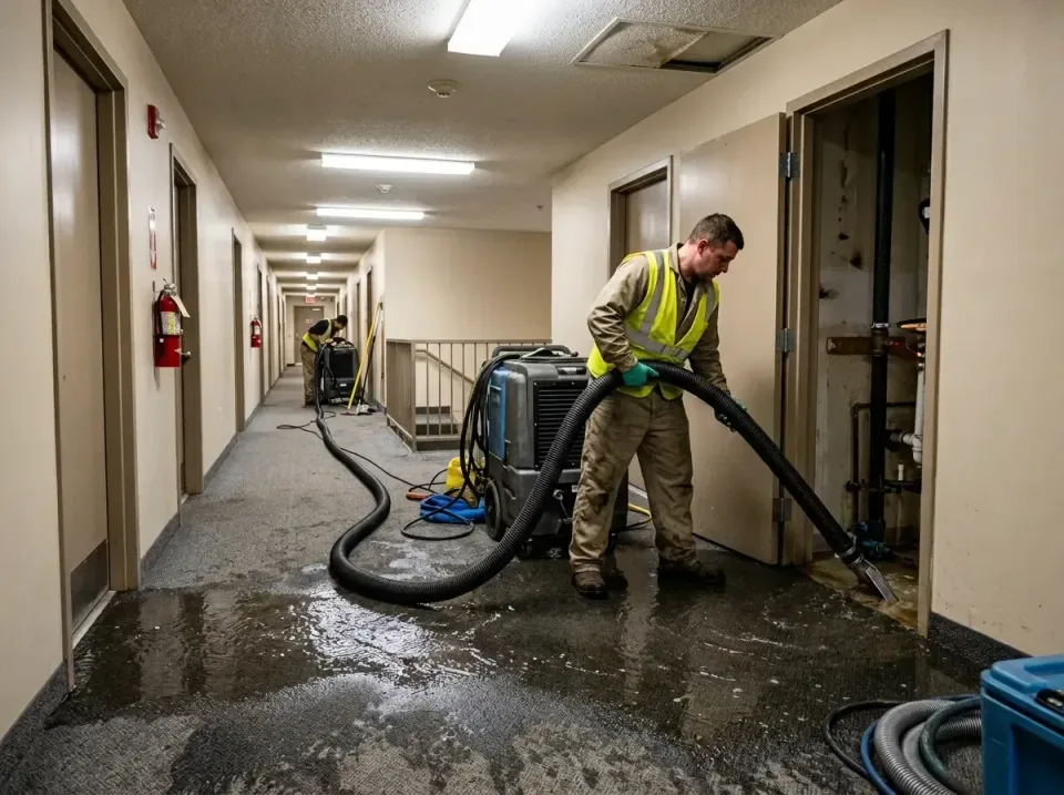 multi-unit-apartment-hallway-f-005 — frequently asked questions, Emergency Burst Pipe Water Extraction & Removal in Mount Or…